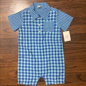 Tucker and Tate gingham romper